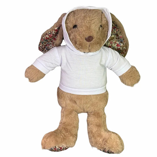 Witte Hoodie Kleding voor Knuffels 40cm