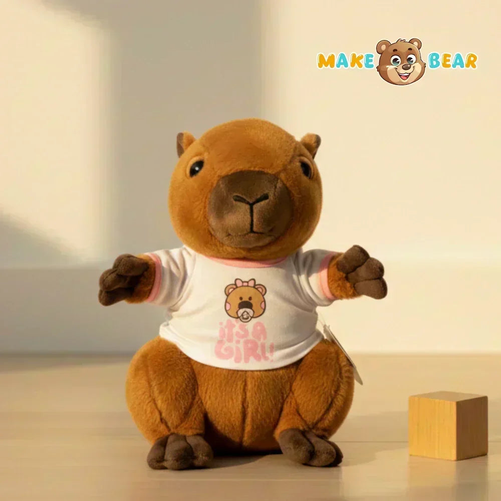 capibara knuffel met shirt lifestyle cadeau make a bear