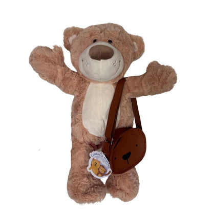 Milo de beer knuffel met schattig knuffeltasje om de schouder – stijlvolle accessoire van Make a Bear