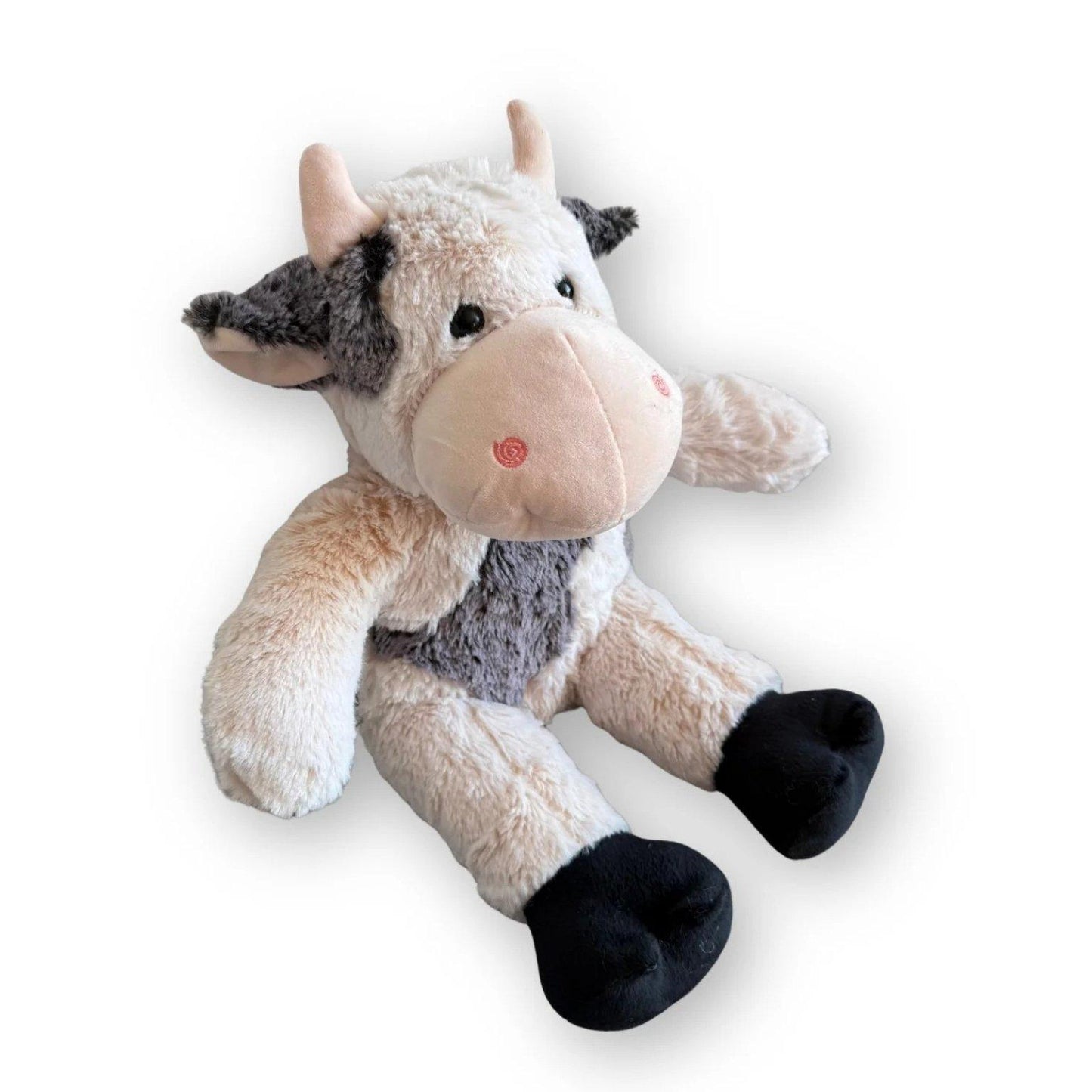 Zittende knuffel koe Bessie