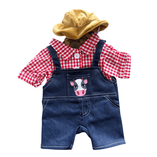 Boeren overall voor knuffel - Make a bear