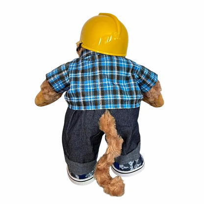 Tenue d'ouvrier du bâtiment pour doudou de 40 cm
