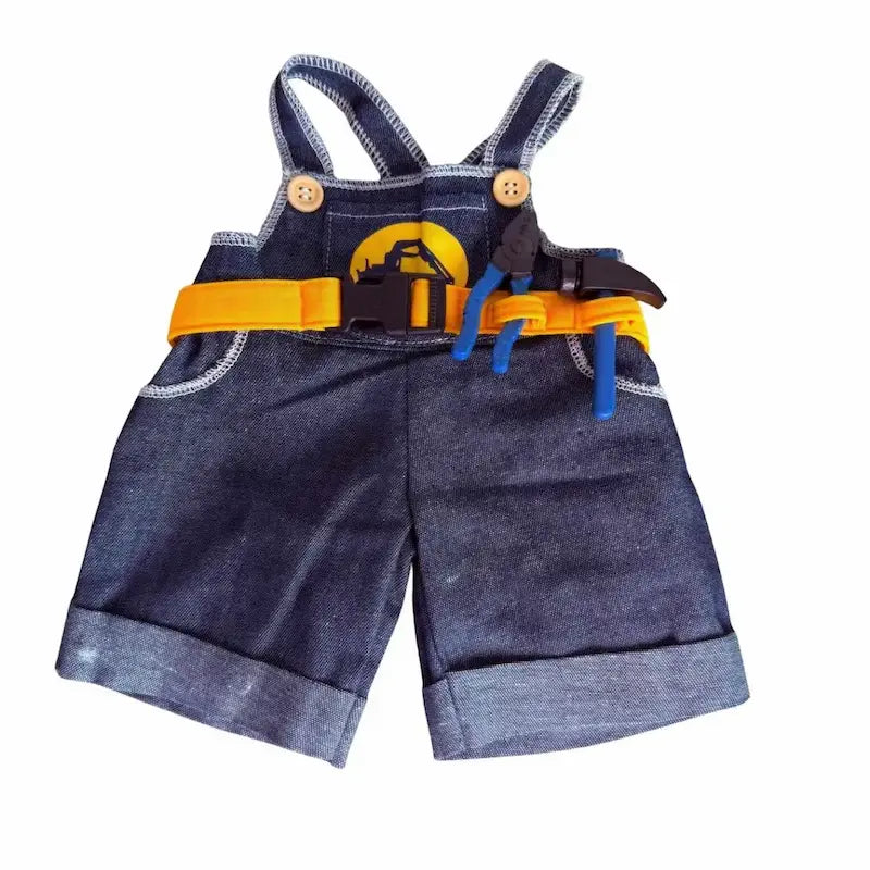 Tenue d'ouvrier du bâtiment pour doudou de 40 cm