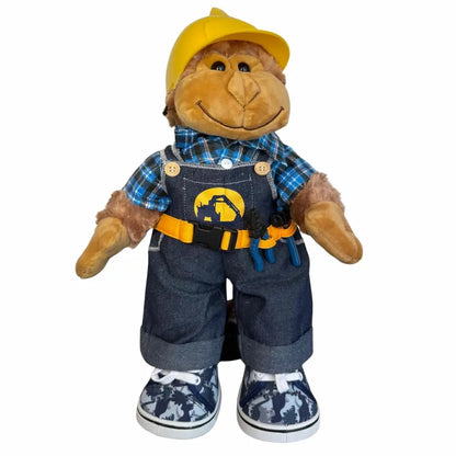 Tenue d'ouvrier du bâtiment pour doudou de 40 cm