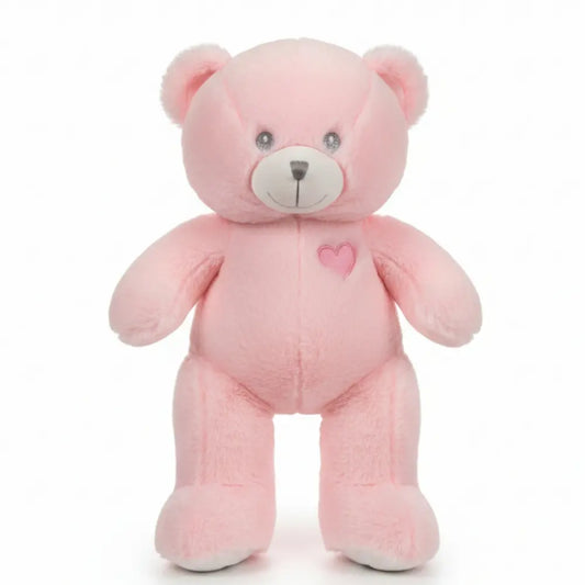 Peluche ours rose éco 40cm - À garnir soi-même